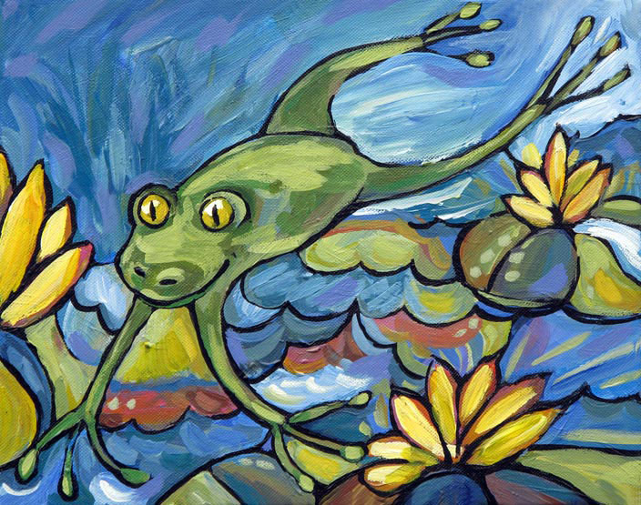 leaping frog