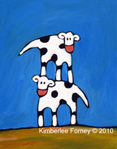 Two Stacked Cows