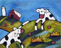 Two Happy Cows