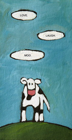 One Cow with Text