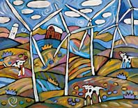 A Windy Cowside