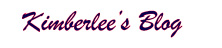 Kimberlee's Blog