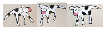 three cows
